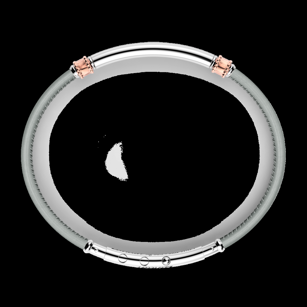 Zancan Bracciale Zancan in pelle naturale con targa in argento Novità