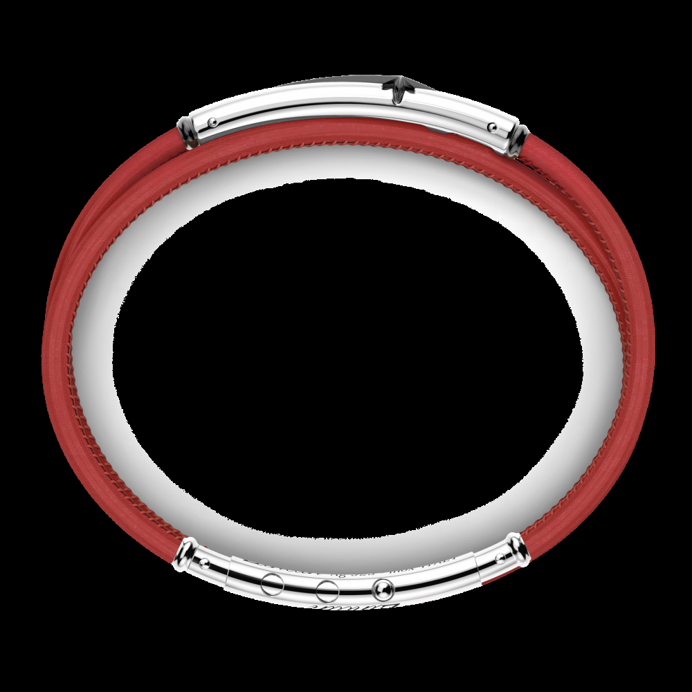 Zancan Bracciale Zancan in pelle naturale con targa in argento Offerta