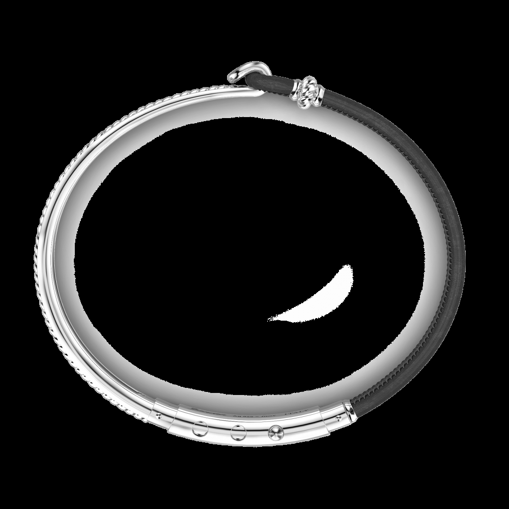 Zancan Bracciale Zancan in argento e pelle naturale Offerte