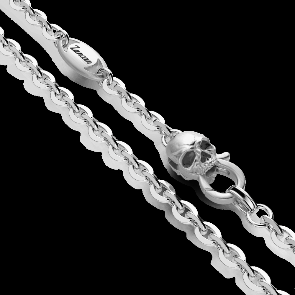 Zancan Collana Zancan in argento con pendente a teschio con coppola Novità