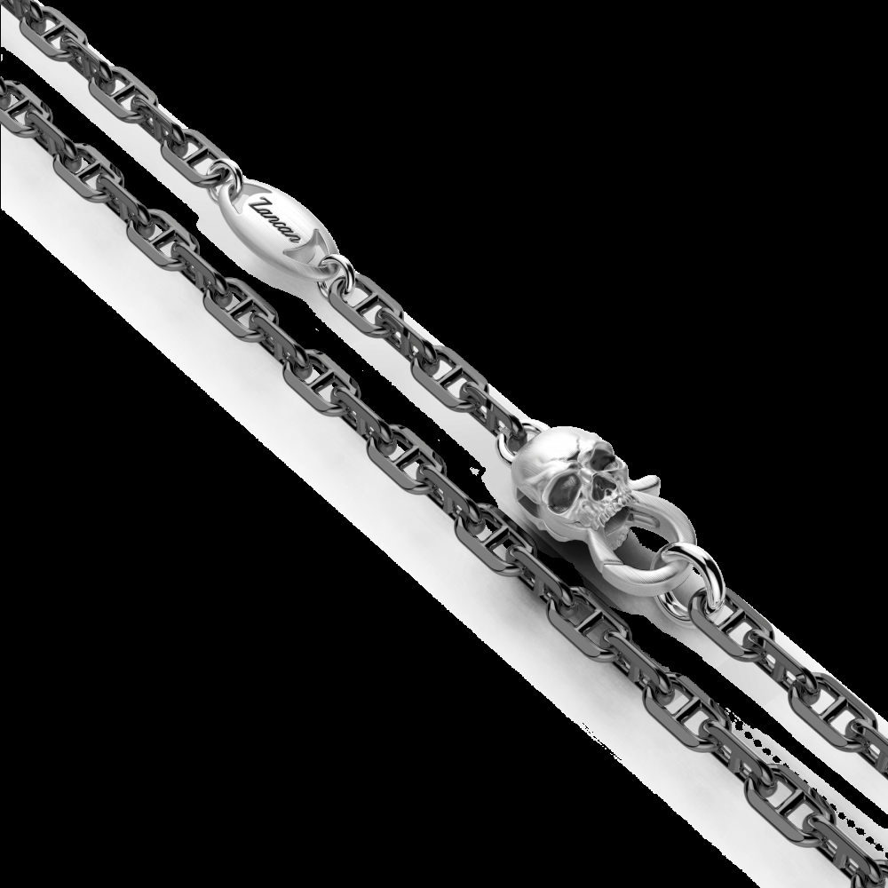Zancan Collana Zancan in argento con pendente a teschio spartano Outlet