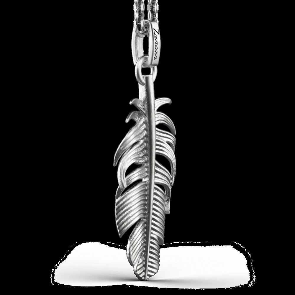 Zancan Collana Zancan in argento con pendente a piuma Vendita