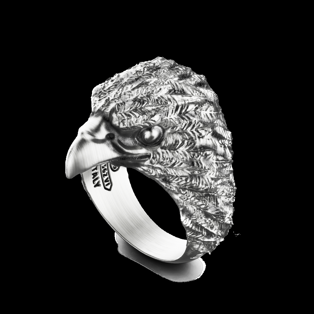 Zancan Anello Zancan ad aquila in argento Spedizione Gratuita