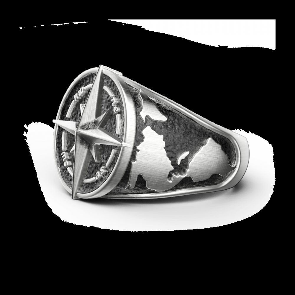 Zancan Anello Zancan in argento con finitura vintage Pezzi Unici
