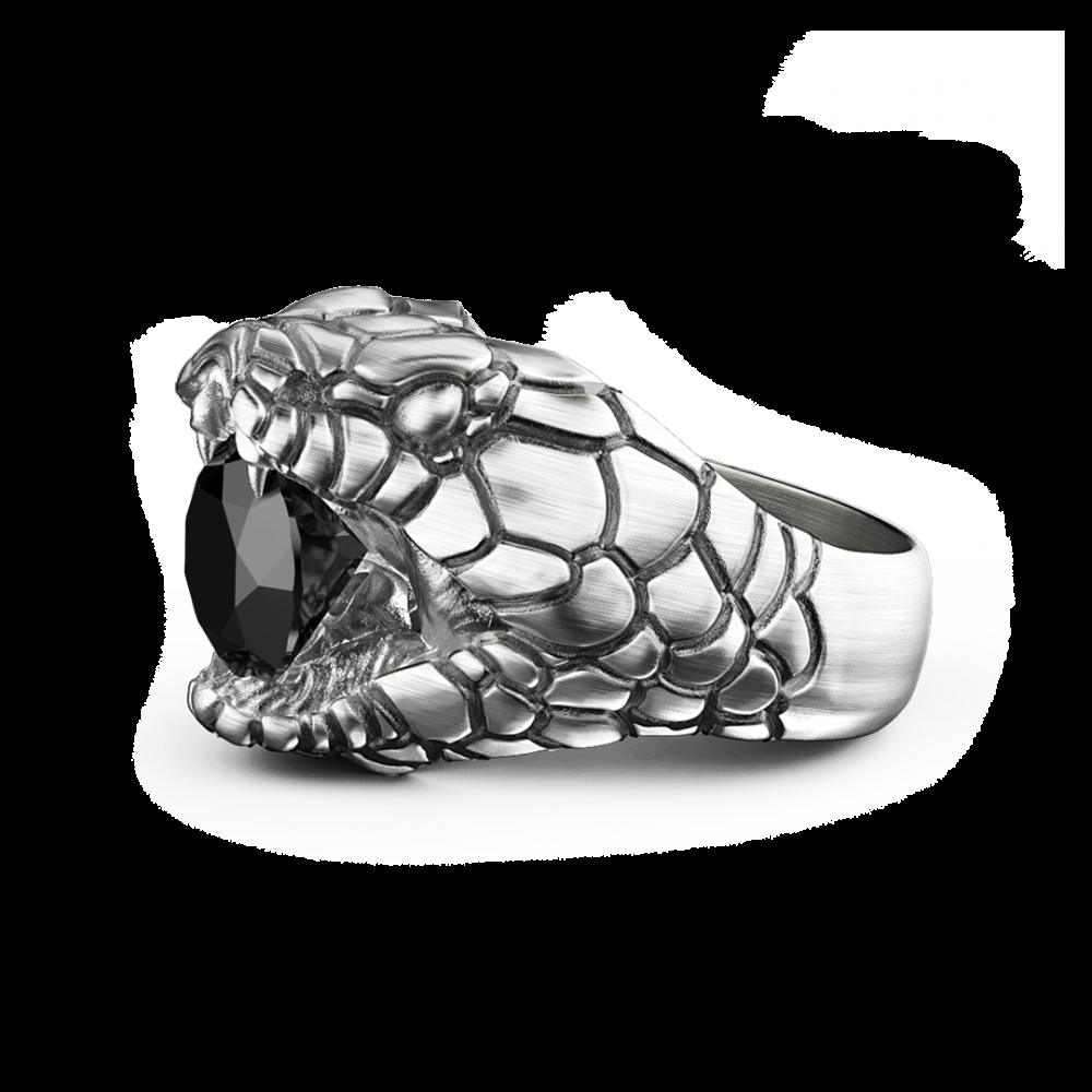 Zancan Anello Zancan cobra in argento con finitura vintage Affare Del Giorno