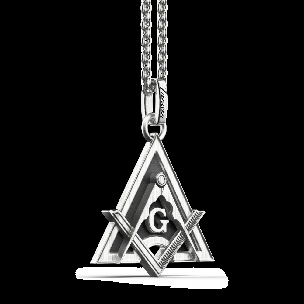 Zancan Collana Zancan in argento con pendente massonico Novità