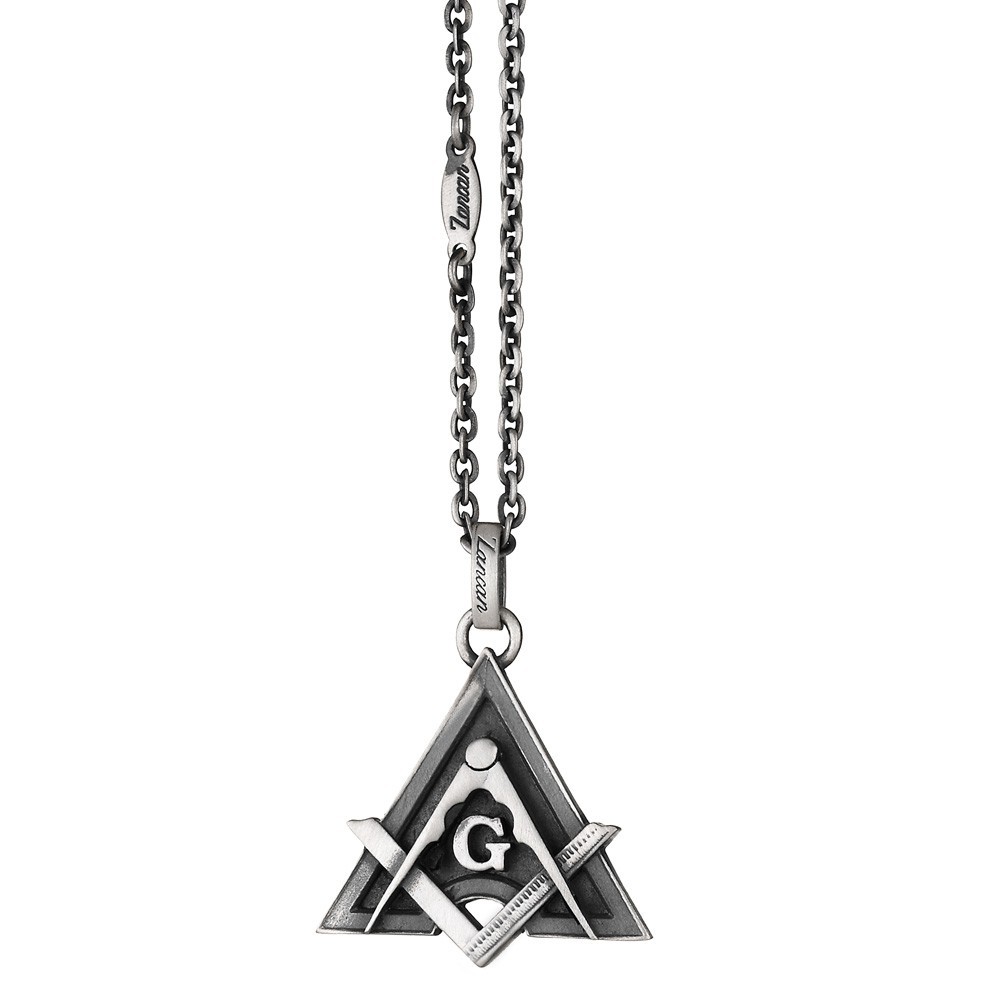 Zancan Collana Zancan in argento con pendente massonico Novità