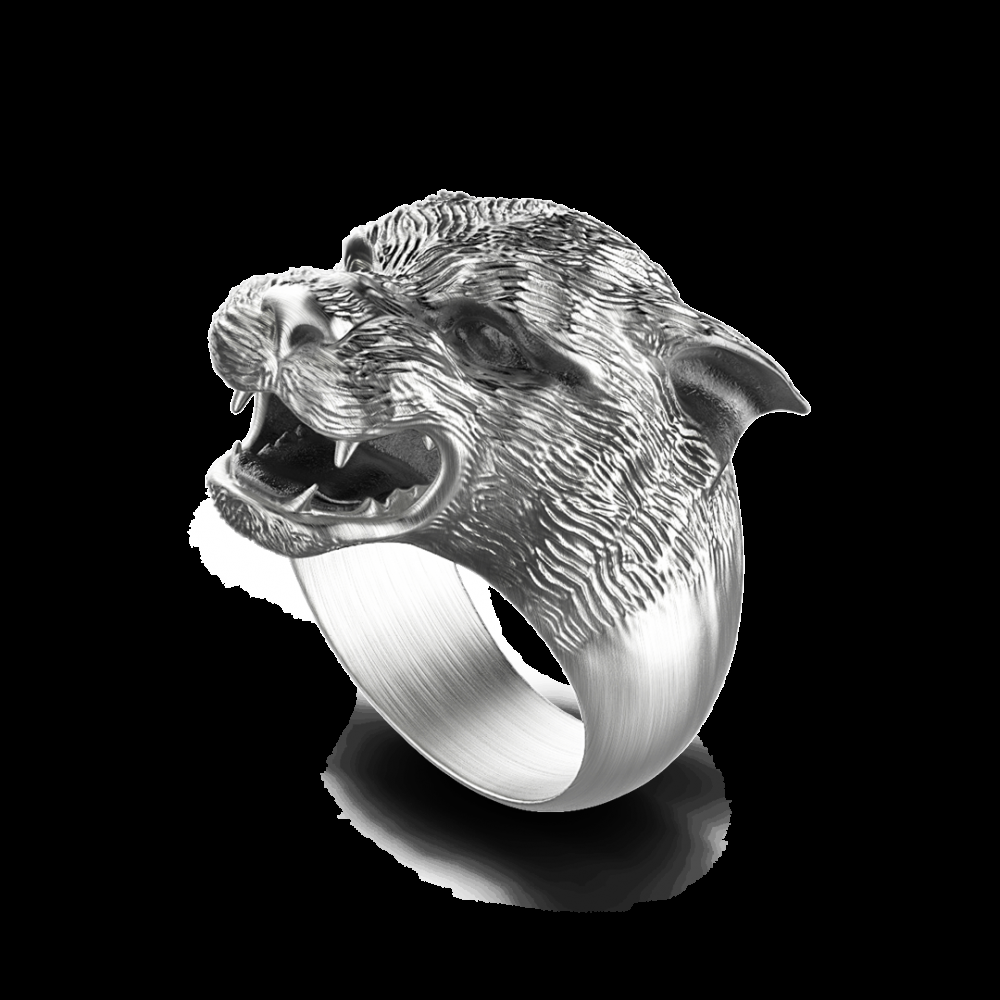 Zancan Anello Zancan pantera in argento con finitura vintage Economico