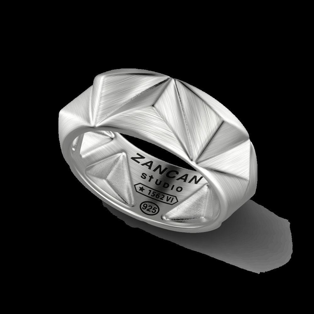 Zancan Anello Zancan Studio in argento Vendita Calda
