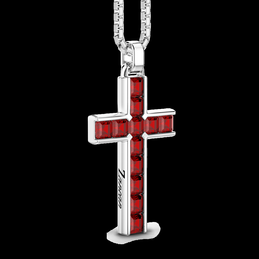Zancan Collana Zancan in argento con pendente a croce e pietre naturali I Più Venduti