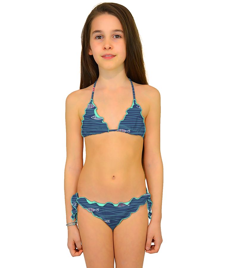 Zeybra TRIANGOLO BAMBINA ARRICCIATO SARDINE NAZIONALE Sconto