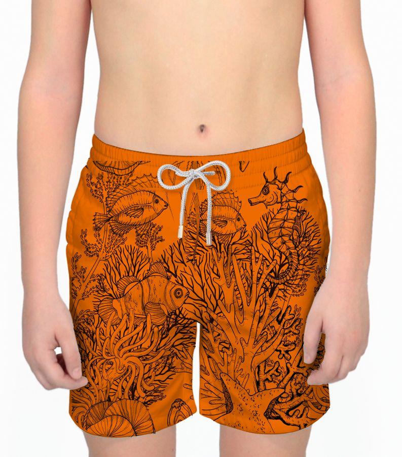 Zeybra COSTUME BAMBINO FLUO PRINT ORANGE FLUO Vendita Economica