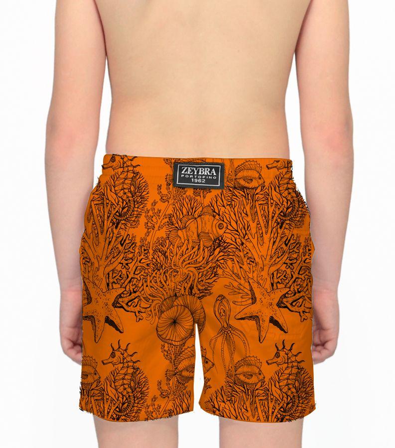 Zeybra COSTUME BAMBINO FLUO PRINT ORANGE FLUO Vendita Economica