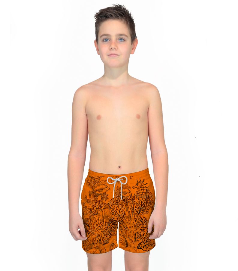 Zeybra COSTUME BAMBINO FLUO PRINT ORANGE FLUO Vendita Economica