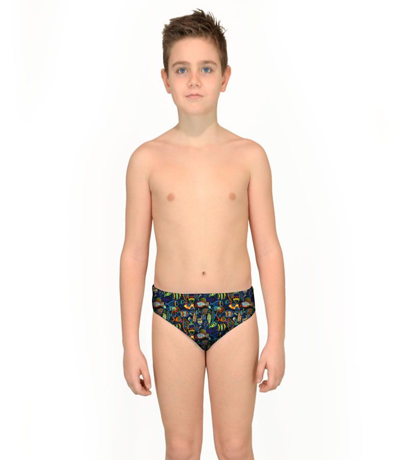 Zeybra SLIP BAMBINO PESCI CRAYON NERO Prezzo Ridotto