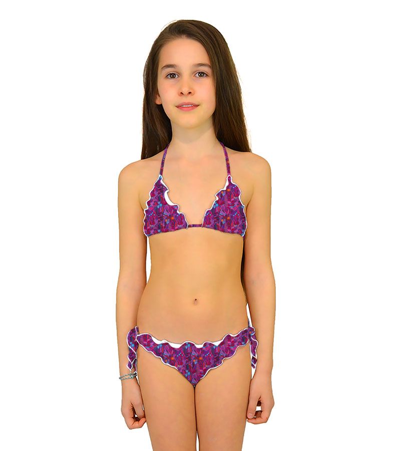 Zeybra SLIP BAMBINA ARRICCIATO BOTANIC FUXIA Vendite Flash
