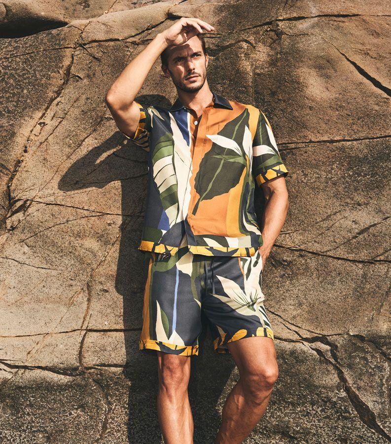 ZeybraZEYBRA PORTOFINO - CAMICIA AFRICAN IN SETA Qualità