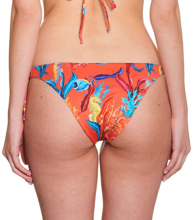 Zeybra SLIP DONNA REVERSIBILE CORALLI ORANGE Qualità Garantita