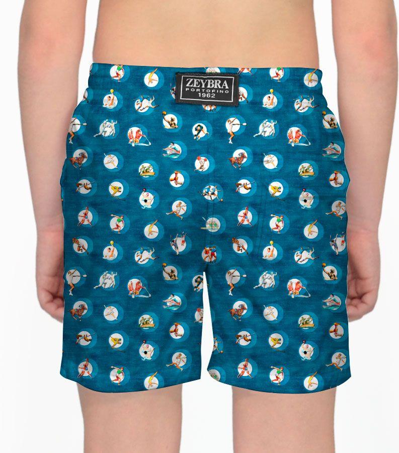 Zeybra COSTUME BAMBINO OLIMPIADI BLU Saldi Di Fabbrica