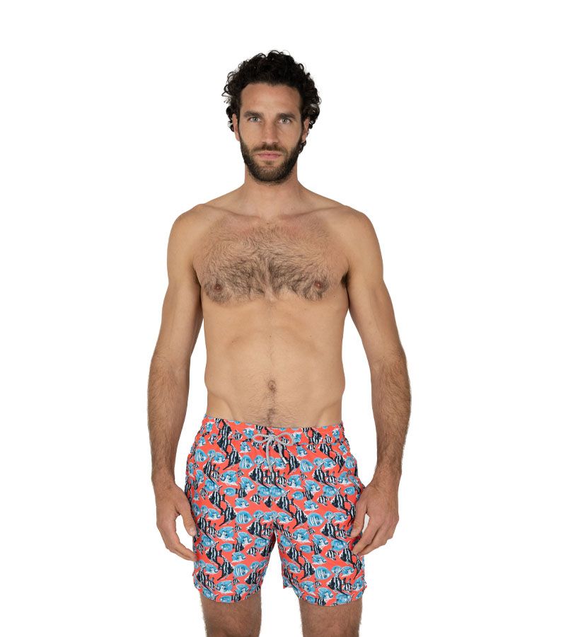 Zeybra COSTUME UOMO PESCI RECYCLED CORALLO FLUO In Vendita