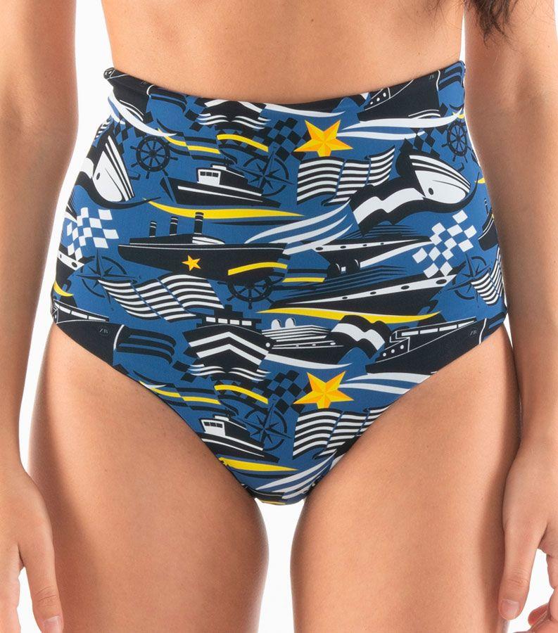 Zeybra SLIP VITA ALTA DONNA REVERSIBILE NAUTICO BLU Officina