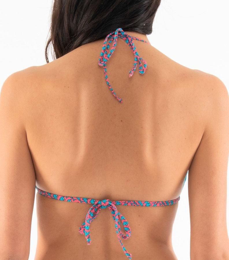 Zeybra TRIANGOLO DONNA REVERSIBILE DELFINI PINK Saldi Di Fabbrica