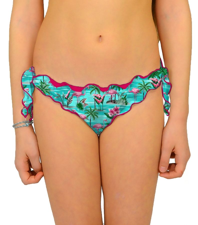 Zeybra SLIP BAMBINA ARRICCIATO FENICOTTERI ACQUA Italy