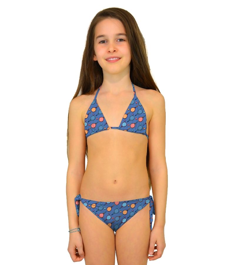 Zeybra TRIANGOLO BAMBINA REVERSIBILE TENNIS COBALTO Nuovo