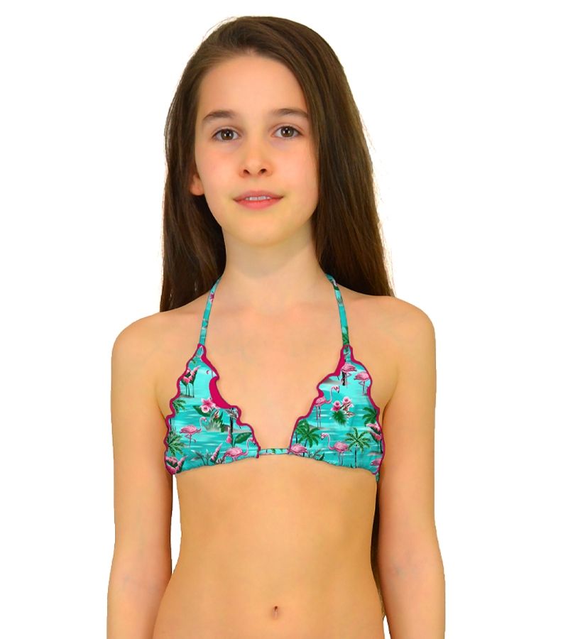 Zeybra TRIANGOLO BAMBINA ARRICCIATO FENICOTTERI ACQUA Promozione