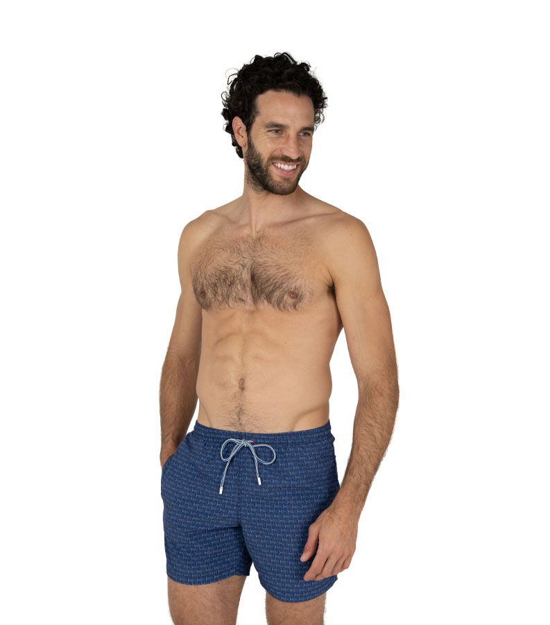 Zeybra COSTUME UOMO NODI NAUTICI BLU Spedizione Gratuita