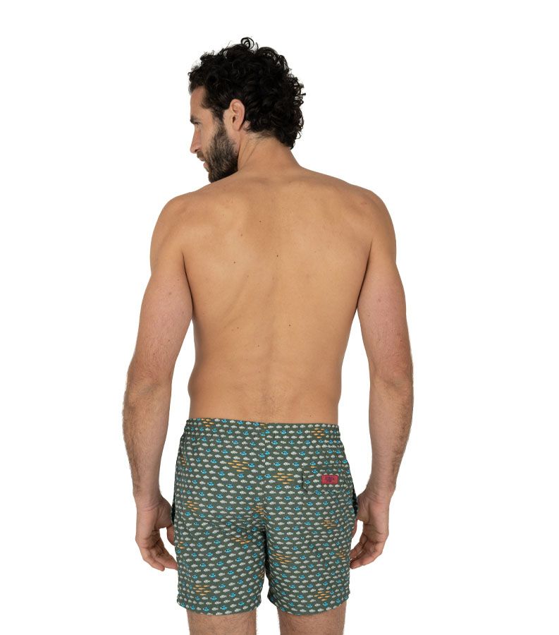 Zeybra COSTUME UOMO BRANCO PESCI MILITY Pezzi Unici