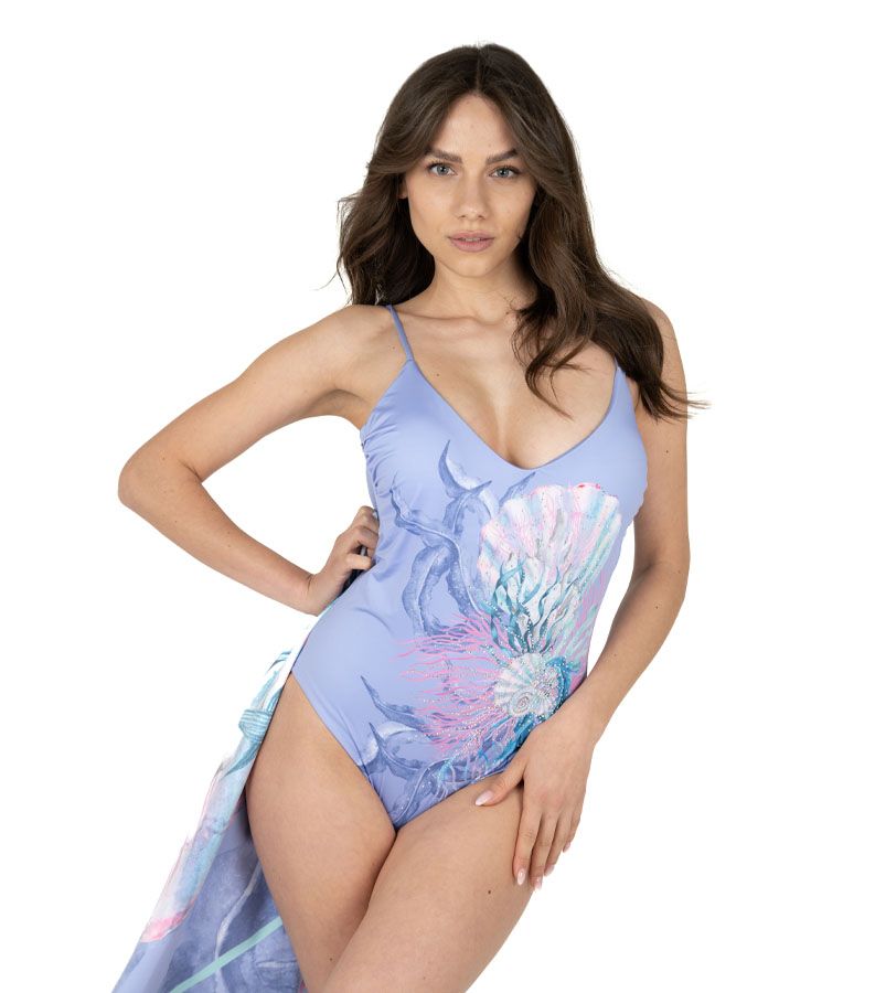 Zeybra COSTUME INTERO DONNA NETTUNO GLICINE Nuova