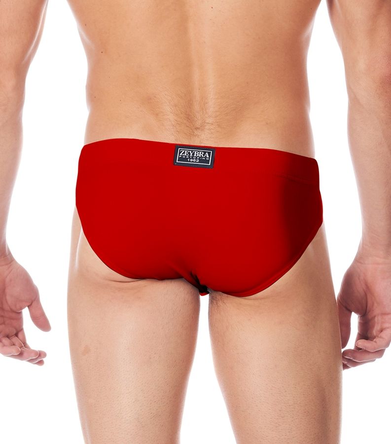 Zeybra SLIP ALTO UOMO TINTA UNITA RED RACE Promozione Limitata