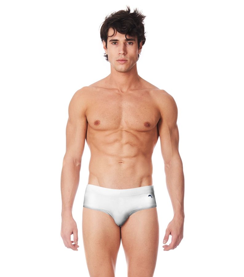 Zeybra SLIP ALTO UOMO TINTA UNITA BIANCO Fino Al -60%