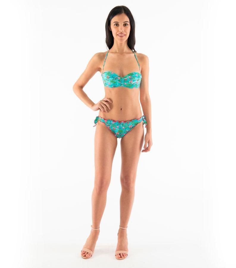Zeybra SLIP DONNA ARRICCIATO FENICOTTERI ACQUA Novità