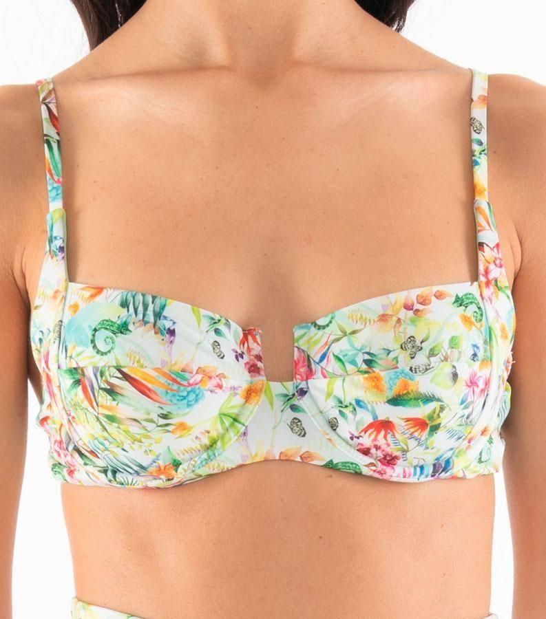 Zeybra COSTUME DONNA A BALCONCINO BOTANIC BIANCO Saldi